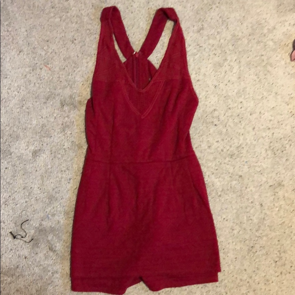red romper